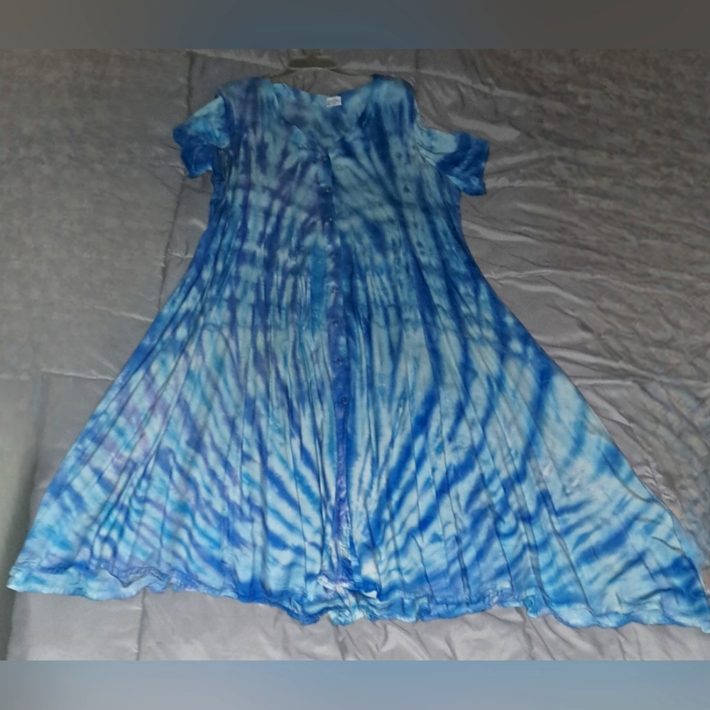 Rayon Tie Dye Maxi Dress